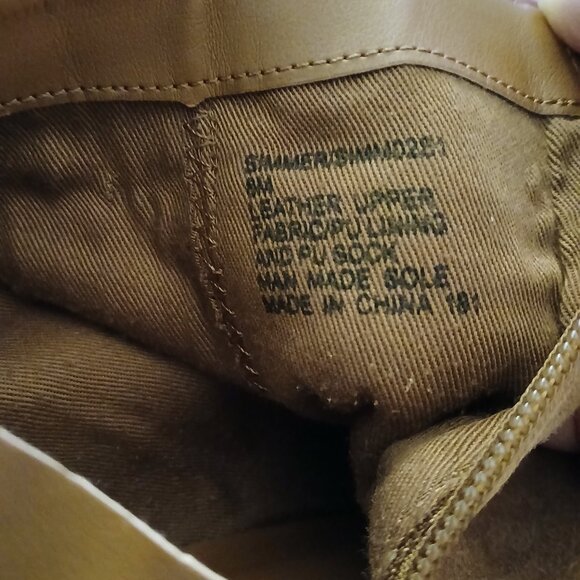 Steve Madden Suede Brown Boots with block heels with side zippers. - Picture 5 of 8